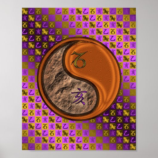 Steenbok & Hout zwijn Poster (Voorkant)