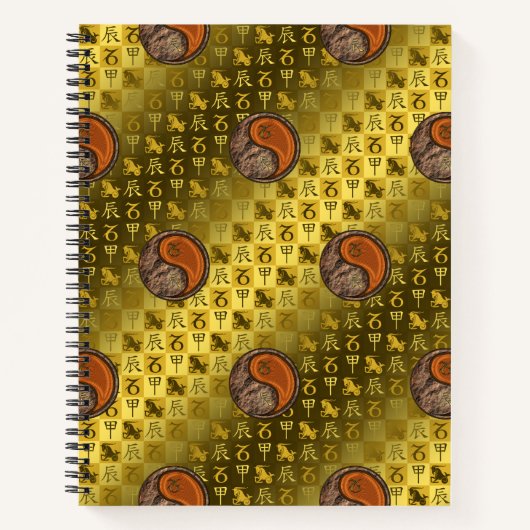 Steenbok & Houten Draak Notitieboek (Voorkant)