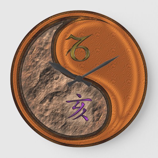 Steenbok & Houten Everzwijn Grote Klok (Voorkant)