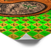 Steenbok & Houten Geit Poster (Hoek)