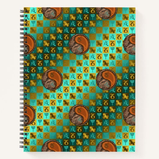 Steenbok & Houten Hond Notitieboek (Voorkant)