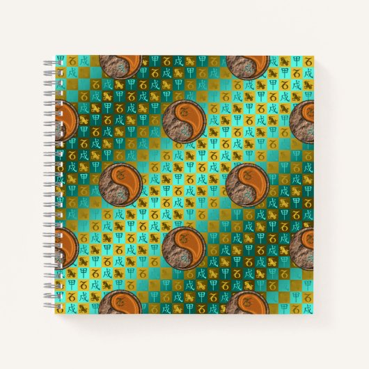 Steenbok & Houten Hond Notitieboek (Voorkant)