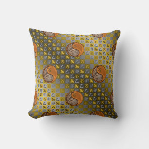 Steenbok & Houten Konijn Kussen