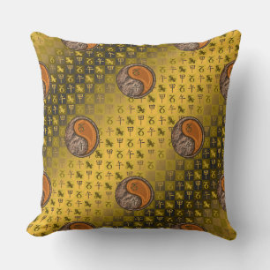 Steenbok & Houten Paard Kussen