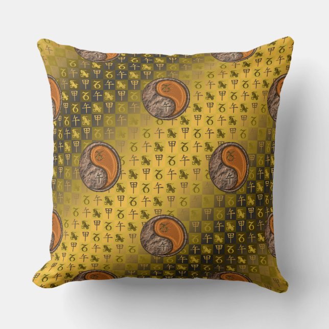 Steenbok & Houten Paard Kussen (Voorkant)
