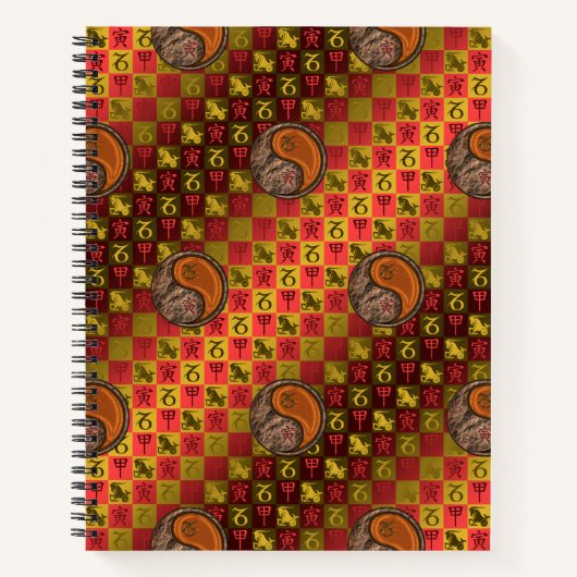 Steenbok & Houten Tijger Notitieboek (Voorkant)