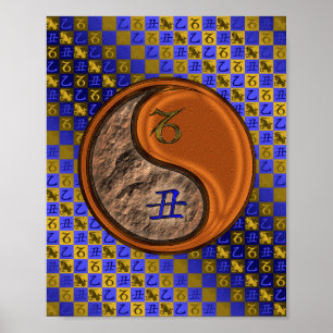 Steenbok & Houtos Poster