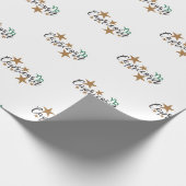 Steenbok inpakpapier - Witte achtergrond (Hoek)