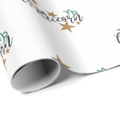 Steenbok inpakpapier - Witte achtergrond (Rol Hoek)