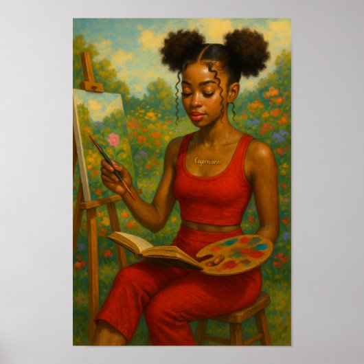 Steenbok is de getalenteerde multitasker vrouw poster (Voorkant)