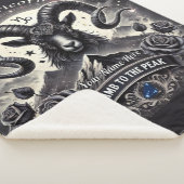 Steenbok "Klim naar de piek" Sherpa Blanket Deken (3/4)