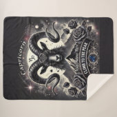 Steenbok "Klim naar de piek" Sherpa Blanket Deken (Voorkant (horizontaal))