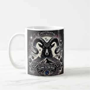 Steenbok "Klim naar de piek" Zodiac Mok