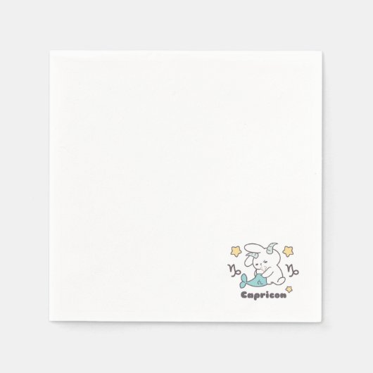 Steenbok konijnpatroon: Mermazing Tales Servet (Voorkant)