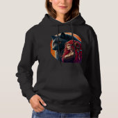 Steenbok Koningin met haar Wolf - Kracht, Wijsheid Hoodie (Voorkant)