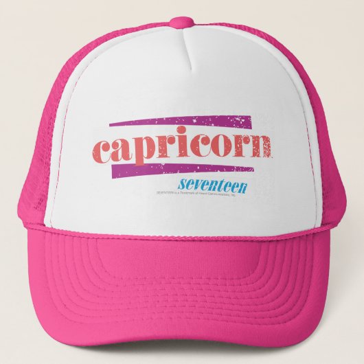 Steenbok Lt. Pink Trucker Pet (Voorkant)