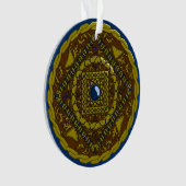 Steenbok Mandala Acryl Ornament (voorkant)