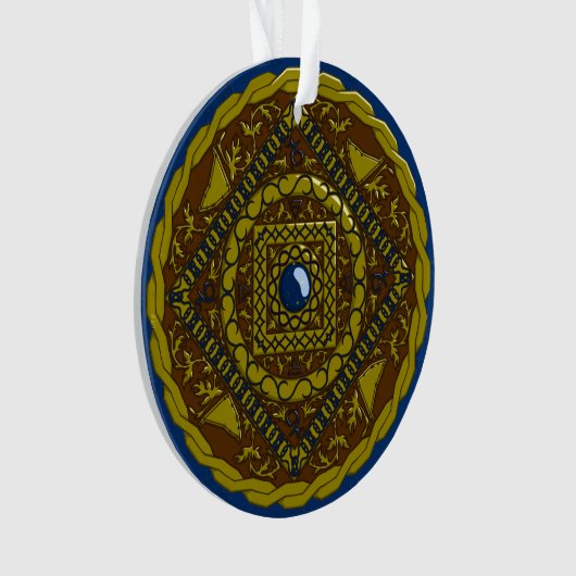 Steenbok Mandala Acryl Ornament (voorkant)