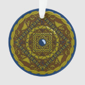 Steenbok Mandala Acryl Ornament (voorkant)
