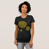 Steenbok Mandala Dames Donkere T-shirt (Voorkant volledig)