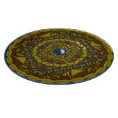 Steenbok Mandala glazen snijplank (Hoek)