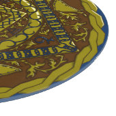 Steenbok Mandala glazen snijplank (Hoek)