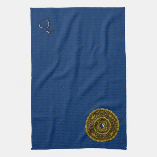 Steenbok Mandala Handdoek (Verticaal)
