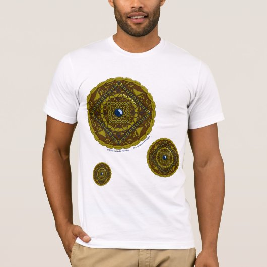 Steenbok Mandala Heren Licht Shirt (Voorkant)