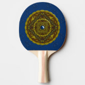 Steenbok Mandala Ping Pong Paddle Tafeltennisbatje (Achterkant)