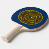 Steenbok Mandala Ping Pong Paddle Tafeltennisbatje (Voorkant Gekanteld)