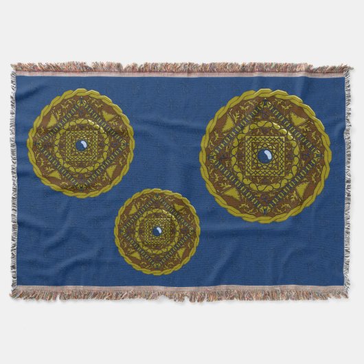 Steenbok Mandala Worpdeken Deken (Voorkant)