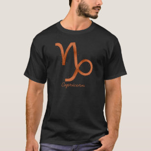 Steenbok Mannen Shirt- Zwart T-shirt