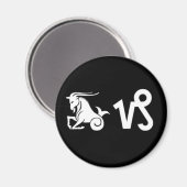 Steenbok met symbool magneet (Voorkant / Achterkant)