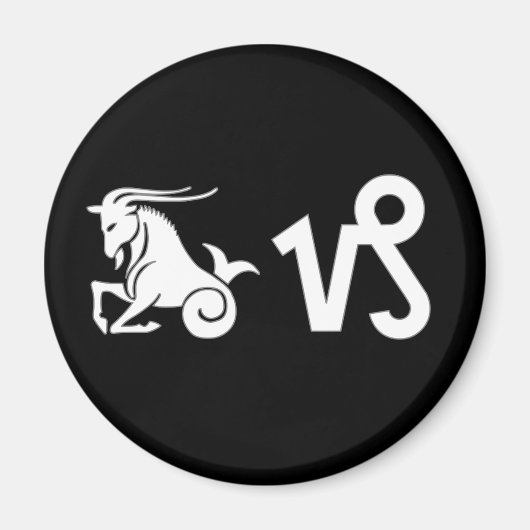 Steenbok met symbool magneet (Voorkant)