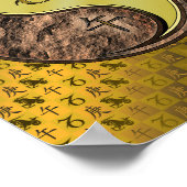 Steenbok & Metaal Paard Poster (Hoek)