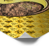 Steenbok & Metalen Draak Poster (Hoek)