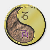 Steenbok & Metalen Haan Magneet (Voorkant)