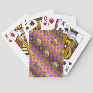 Steenbok & Metalen Haan Pokerkaarten