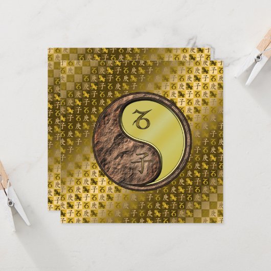 Steenbok & Metalen Rat Kaart (Voorkant / Achterkant in situ)