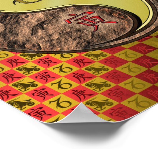 Steenbok & Metalen Tijger Poster (Hoek)