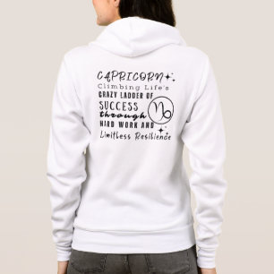 Steenbok Motivatie Quotes Zodiac teken Hoodie