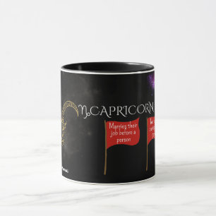 Steenbok Red Flags Mok   Grappig Zodiac cadeau