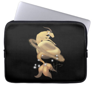 Steenbok Saturnus Zodiac Laptop Sleeve