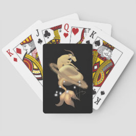 Steenbok Saturnus Zodiac Pokerkaarten