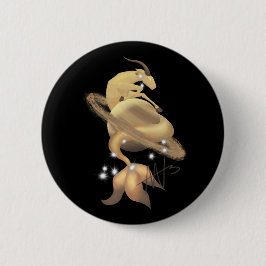 Steenbok Saturnus Zodiac Ronde Button 5,7 Cm
