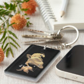 Steenbok Saturnus Zodiac Sleutelhanger (Voorkant Rechts)