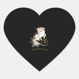Steenbok Shirt Zodiac Eenhoorn Teken Astrologie vo Hart Sticker
