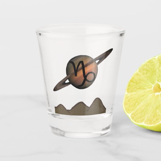 Steenbok Shot Glas (Voorkant)