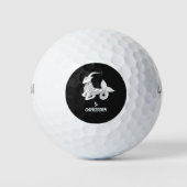 Steenbok Silhouet Golfballen (Voorkant)