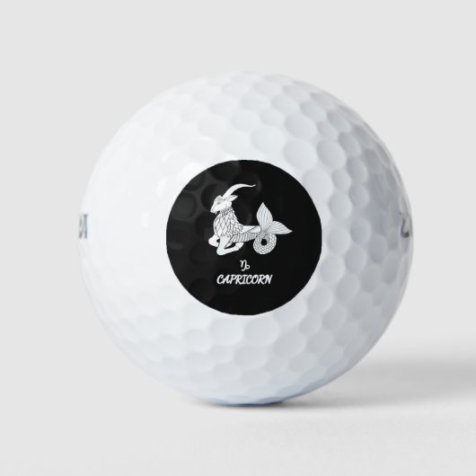 Steenbok Silhouet Golfballen (Voorkant)